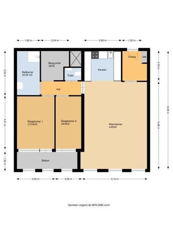 Te Huur 3 Kamer Appartement Leerparkpromenade In Dordrecht, Dordrecht, Direct bij eigenaar, Appartement, Zuid-Holland