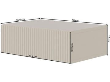 Selsey Veldio - Wandnachtkastje - 1 lade - Grijs beige, Verzenden, Nieuw