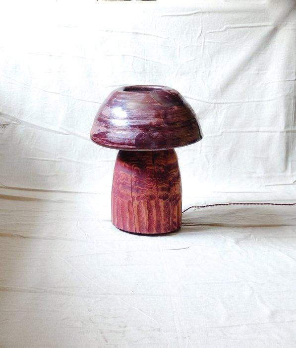 Marco Calhau - Tafellamp - Verguld messing, Cedar - VESSEL, Antiek en Kunst, Kunst | Designobjecten