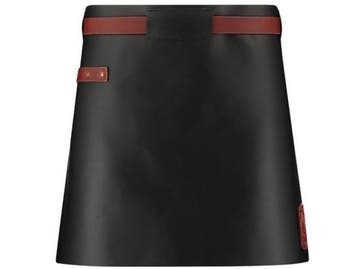 Veiling - Witloft – schort-sloof – Black-Cognac, Nieuw