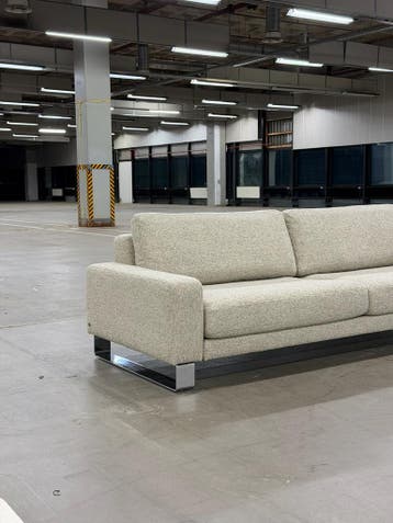 Rolf Benz Ego Bank | Shitake | NIEUWSTAAT + Garantie, Overige materialen, Driepersoons, 75 tot 100 cm, Ophalen of Verzenden