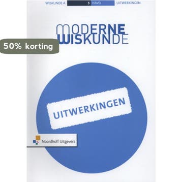 Moderne Wiskunde 5 havo A Uitwerkingen - Harm Udding, Boeken, Verzenden, Gelezen, Harm Udding