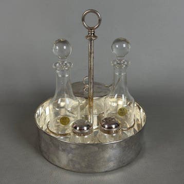 Calegaro - Eetservies (6) - .800 zilver - Set olie, azijn en, Antiek en Kunst