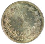 Nederland. Wilhelmina. 25 Cents 1906, Coronation Type,