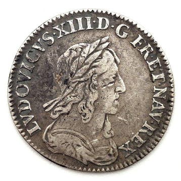 Frankrijk. Louis XIII (1610-1643). 1/12 Écu 1643-A, Paris