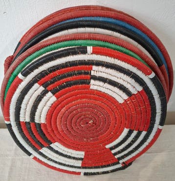 Ghana placemat / onderzetters, Verzenden, Nieuw, Handgemaakt, Natuurlijk materiaal