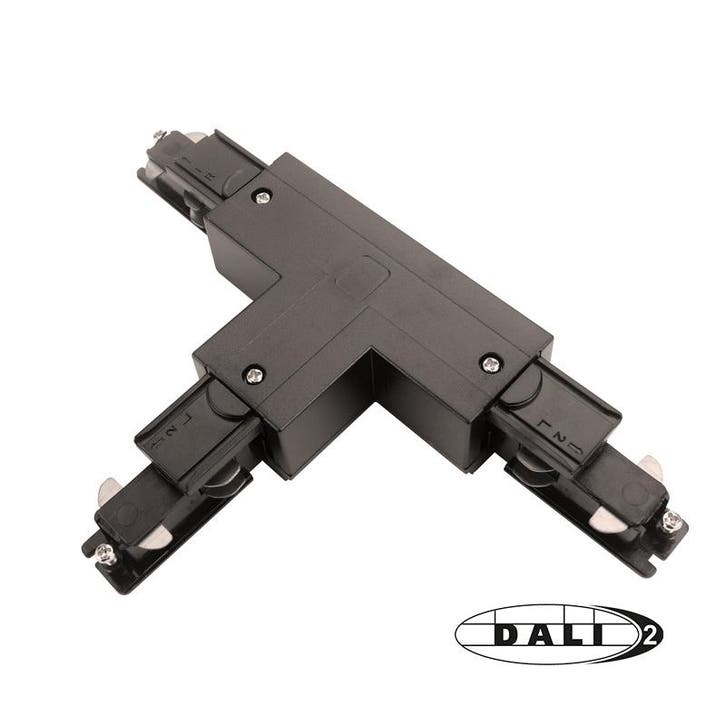 DALI 3-FASE RAIL | T-VORM CONNECTOR | RIGHT-1 | ZWART, Huis en Inrichting, Lampen | Overige