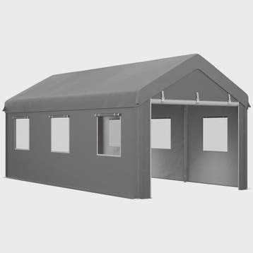 VEVOR Garagetent 6x3m - Stevig Stalen Frame, PE Zeil 160g/m²