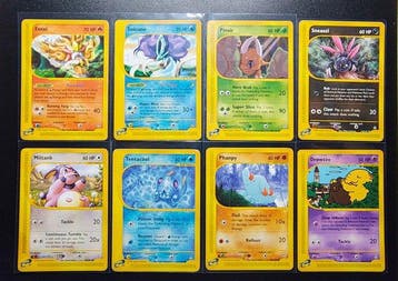 Pokémon - 8 Card - Entei - Suicune - Pinsir - Sneasel -, Nieuw
