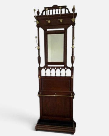 Kapstok - Eik - Oak Hallstand, Antiek en Kunst