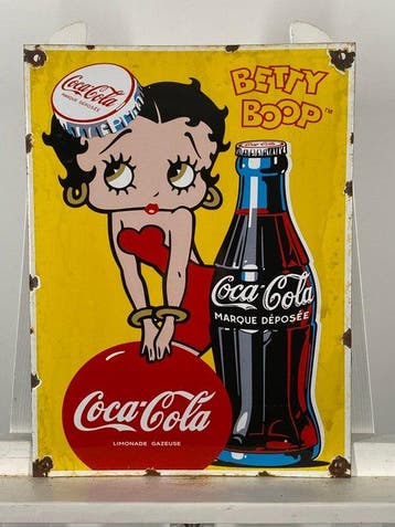 Coca-Cola - Emaille bord - 40x30 cm - Gemaakt van een dikke