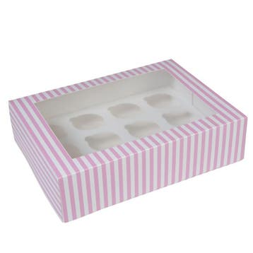 HoM Cupcake Doosje 12 Circus (incl. tray met venster) 2st., Verzenden, Nieuw