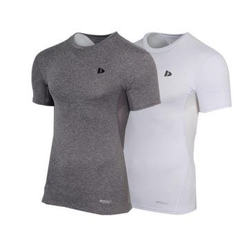 Donnay Donnay Heren - 2-Pack - Baselayer Shirt Korte Mouw  -, Verzenden, Nieuw