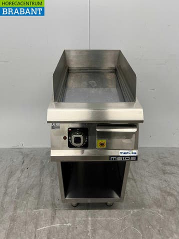 RVS Olis Chroom Spiegel Bakplaat Grillplaat 40 cm 400V, Ophalen of Verzenden, Gebruikt