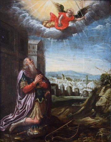 European School (XVI-XVII) - King David Approached by the