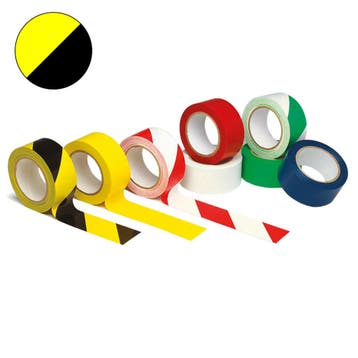 Vloermarkering en tape 50 mm x 33 m zwart/geel, Ophalen of Verzenden