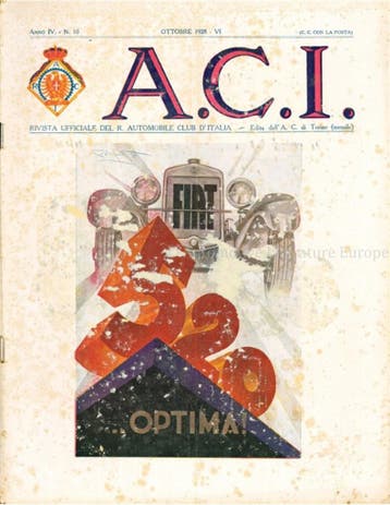1928 A.C.I. (ORGANO UFFICIALE DELLAUTOMOBILE CLUB, Nieuw, Author