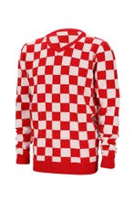 Gebreide Trui Brabant Rood/Wit Geblokt, Kleding | Dames, Ophalen of Verzenden, Nieuw