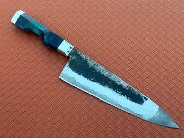 Custom Hand-Forged Premium Chefs Knife - Tafelmes - Staal,