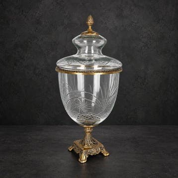 Schaal - Glas, Messing