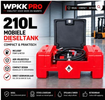 Mobiele dieseltank met pomp 100L tot 950L Grote voorraad, Zakelijke goederen, Ophalen of Verzenden
