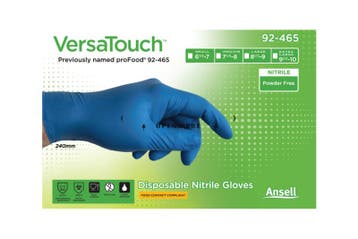 Ansell Ansell versatouch 92 465 nitrilhandschoen 100 stuks,, Verzenden, Nieuw