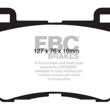 EBC 08-13 Infiniti FX50 5.0 Redstuff Front Brake Pads, Ophalen of Verzenden, Nieuw