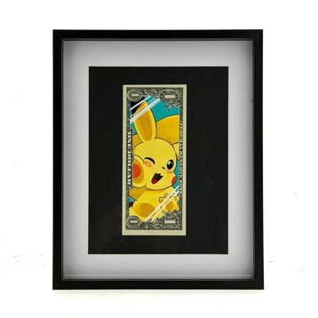 PAAPI (1986) - Pikachu Pokemon Money - DollarArt framed