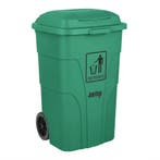 Jantex 120Ltr Container Met Voetpedaal Groen, Verzenden