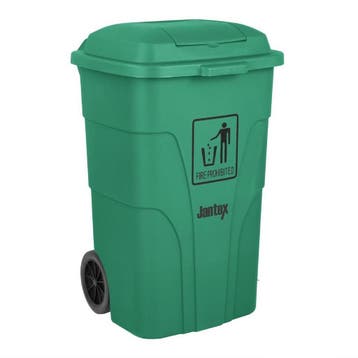 Jantex 120Ltr Container Met Voetpedaal Groen, Verzenden