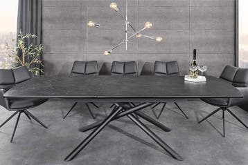 Uitschuifbare eettafel MIKADO 180-230cm grafiet keramiek, Huis en Inrichting, Tafels | Eettafels, Ophalen of Verzenden, Nieuw