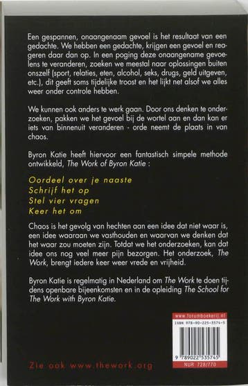 Vier vragen die je leven veranderen 9789022535745, Boeken, Verzenden, Gelezen, Byron Katie
