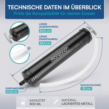 Olie-extractiepomp 500ml (Gereedschap, Voor in Huis), Verzenden, Nieuw