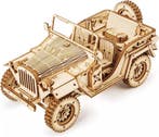 Robotime Army Jeep Hout Modelbouw Pakket Miniatuur DIY Kn..., Verzenden, Nieuw