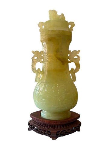 dekselvaas - Steen - China (Zonder minimumprijs)