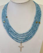 Halsketting , ZEER LANG, ( 268 cm) van natuurlijke, Antiek en Kunst