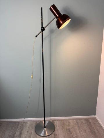 Uplighter vloerlamp - Vintage Vloerlamp Koper - Metaal