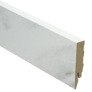 Rechte folieplint 70x14 marmer (Folie plinten), Overige materialen, Verzenden, 50 tot 150 cm, Overige typen