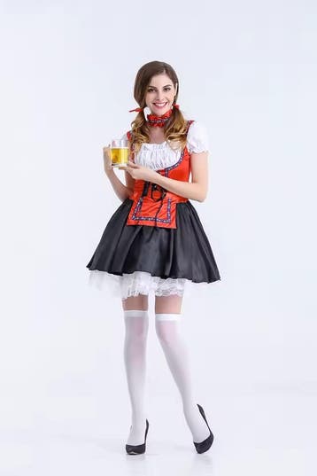 Oktoberfest Dirndl – Dames – Verkleedoutfit voor - Maat M, Ophalen of Verzenden, Nieuw