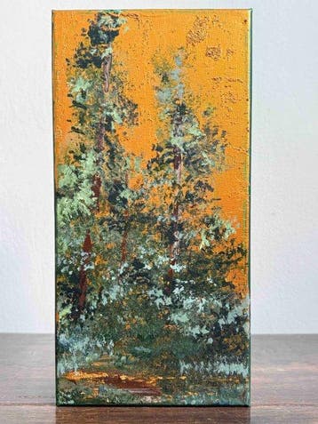 Andrea Krauß - Golden Ground_61 *no reserve*, Antiek en Kunst