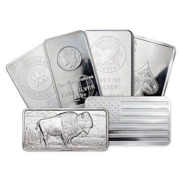 10 troy ounce - Zilver .999 - 10 oz 999 Fine Silver Bar (Our