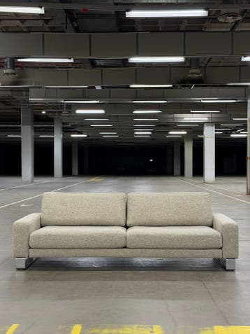 Rolf Benz Ego Bank | Shitake | NIEUWSTAAT + Garantie, Overige materialen, Driepersoons, 75 tot 100 cm, Ophalen of Verzenden