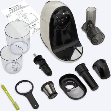 2dekans | KitchenBrothers Slowjuicer met Pulpreservoir -, Ophalen of Verzenden, Zo goed als nieuw