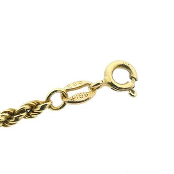 Gouden gedraaide schakelketting, Ophalen of Verzenden, Gebruikt, Goud, Goud