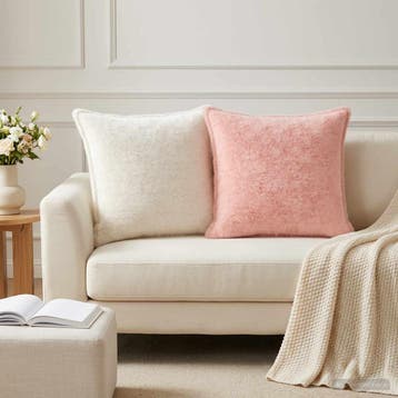 vidaXL Kussensloop 2 st HOUTEN Roze 60 x 60 cm Nep, Verzenden, Nieuw, Roze