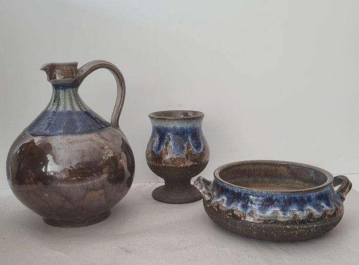 Jette Hellerøe - Schaal (3) - Axella Design - Chamotteklei, Antiek en Kunst, Antiek | Glas en Kristal