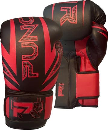 PunchR™ Electric Bokshandschoenen Microfiber Zwart Rood, Ophalen of Verzenden, Nieuw