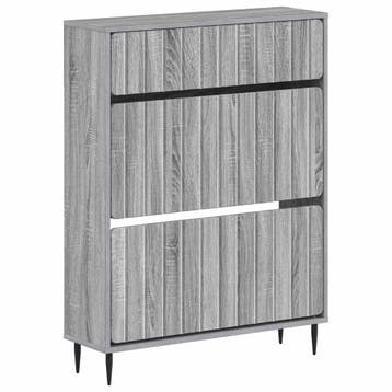 vidaXL Schoenenkast ZWOLLE 78 x 24 x 103 cm Bewerkt hout, Verzenden, Nieuw
