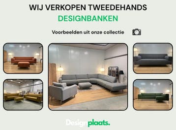 Geherstoffeerde Designbanken op Voorraad, Huis en Inrichting, Banken | Bankstellen, Ophalen of Verzenden, Nieuw