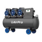 Fluisterstille compressor AirPro 3x1pk 230V 100ltr tank, Verzenden, Nieuw